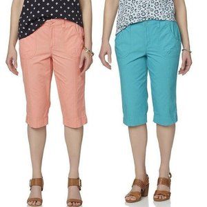 Women's Skimmer Capris Gloria Vanderbilt Sherri size 6, 12 NEW